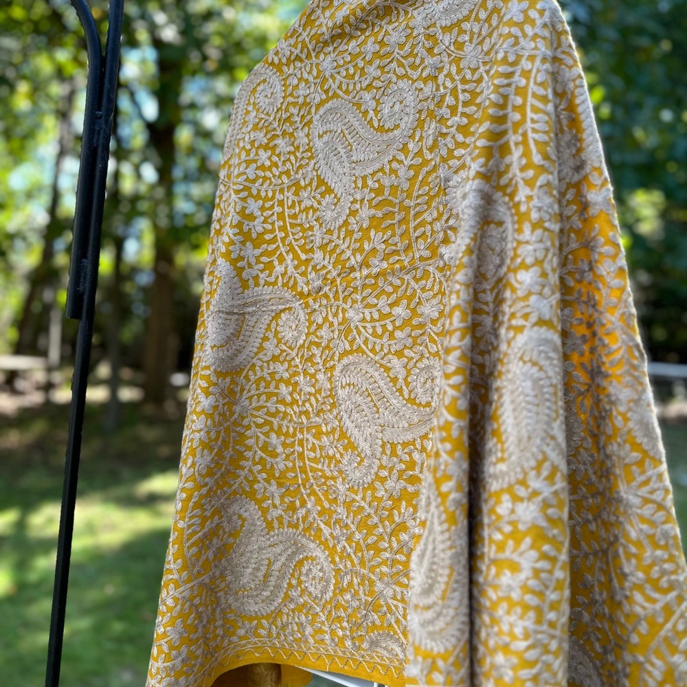 Beautiful hand embroidered stole from kashmir
